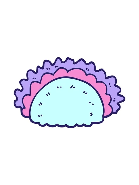 Pixelize effect animation of cartoon doodle taco Stock Footage 324288362