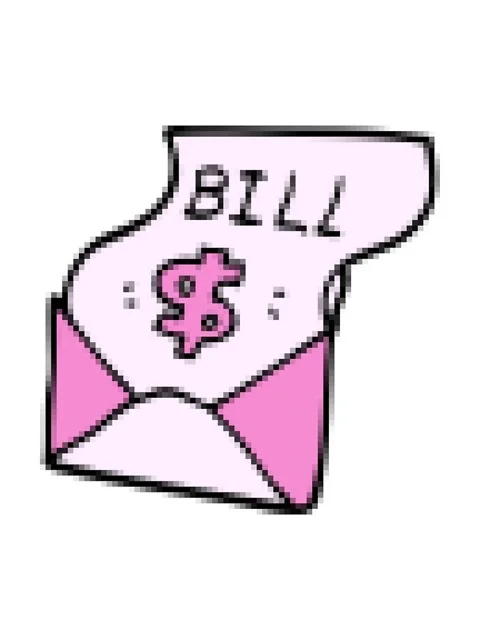 Pixelize effect animation of cartoon doodle bill in envelope Vídeo Stock 324292428
