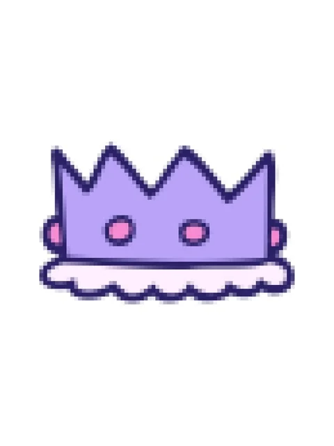 Pixelize effect animation of cartoon doodle royal crown Stock Footage 324332668