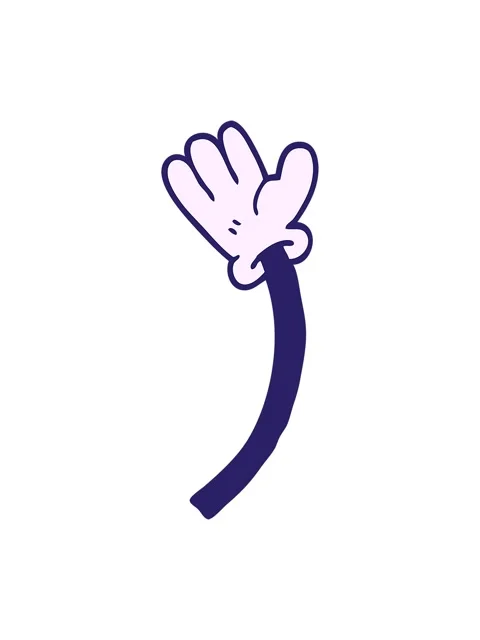 Pixelize effect animation of cartoon doodle of a hand gesture Stock Footage 324336065