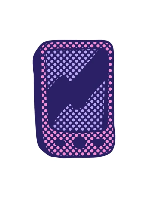 Pixelize effect animation of cartoon doodle of a red mobile phone Stock Footage 324357454