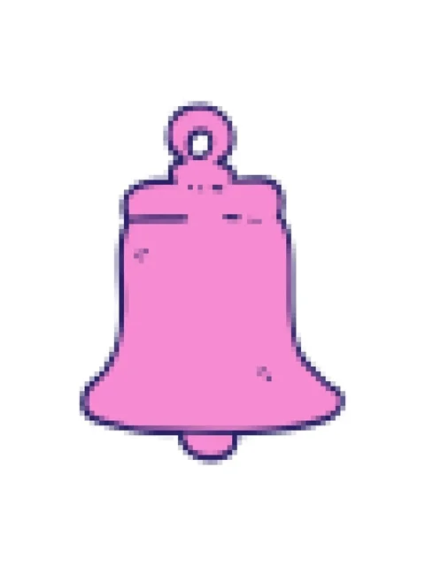Pixelize effect animation of cartoon doodle ringing bell Stock Footage 324369555
