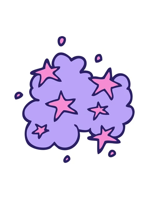 Pixelize effect animation of cartoon doodle magical cloud Stock Footage 324388309