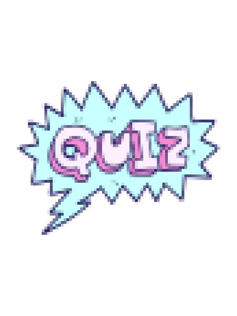 Pixelize effect animation of cartoon doodle font quiz Stock Footage 324396836