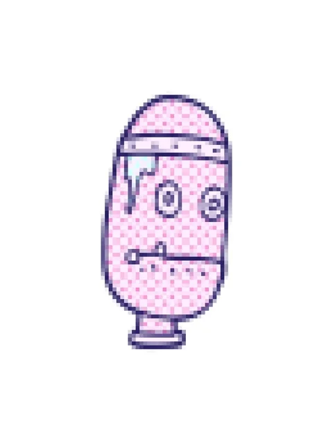 Pixelize effect animation of cartoon doodle retro robot head Stock Footage 324417092