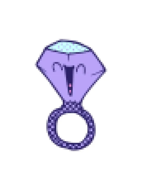 Pixelize effect animation of cartoon doodle happy face ring Stock Footage 324444730