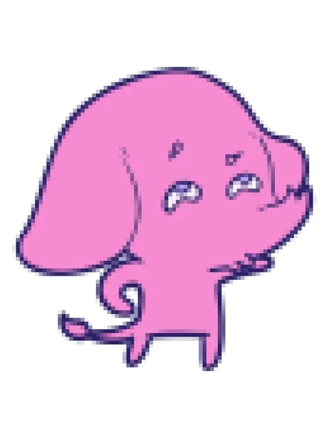 Pixelize effect animation of cartoon of an elephant remembering Stock Footage 324143963