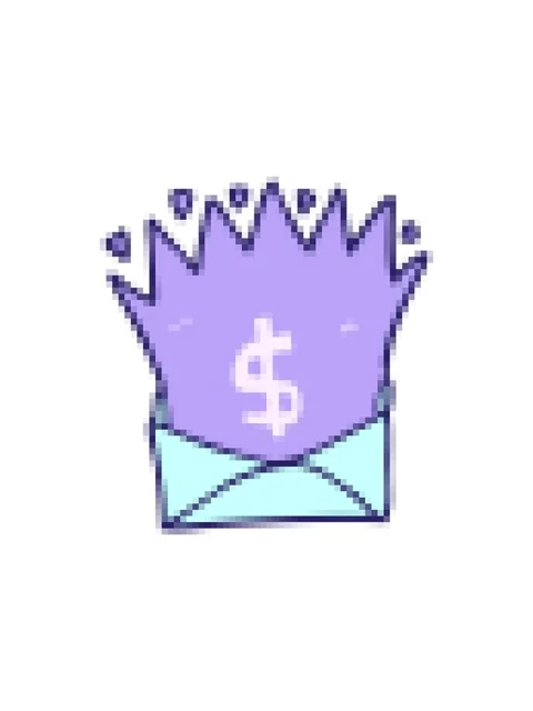 Pixelize effect animation of cartoon envelope with money sign Vídeo Stock 324239314