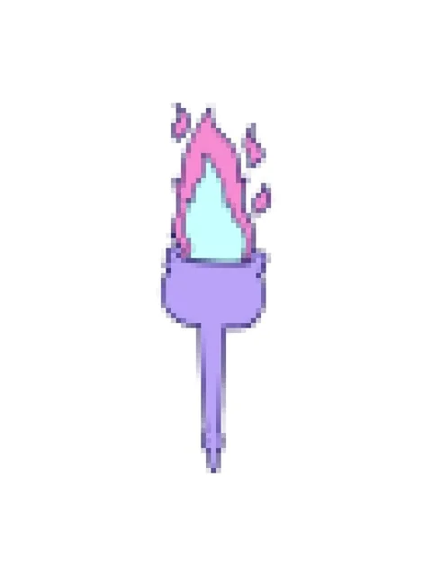 Pixelize effect animation of cartoon flaming chalice Stock Footage 324230962