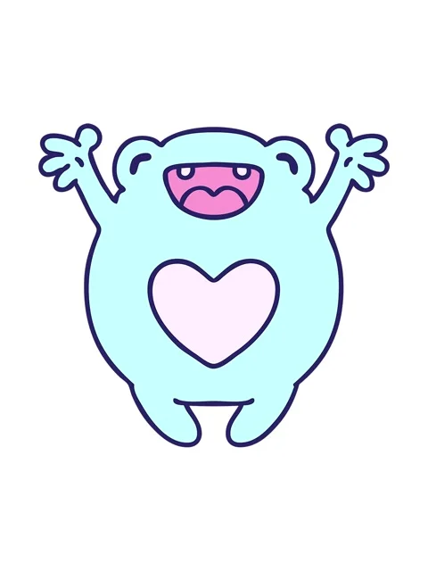 Pixelize effect animation of cartoon of a happy frog in love Stock Footage 324374320