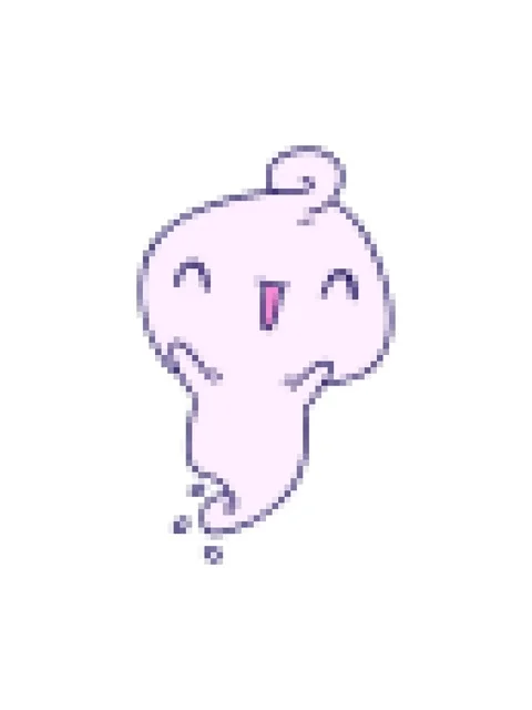 Pixelize effect animation of cartoon illustration kawaii cute dead ghost Video stock 324119812