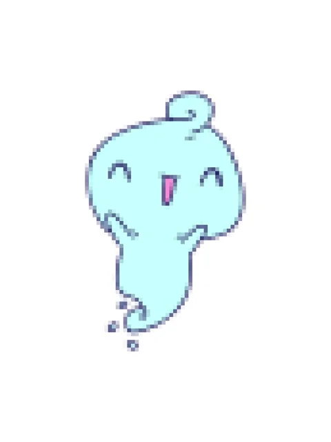 Pixelize effect animation of cartoon illustration kawaii cute ghost Video stock 324184738