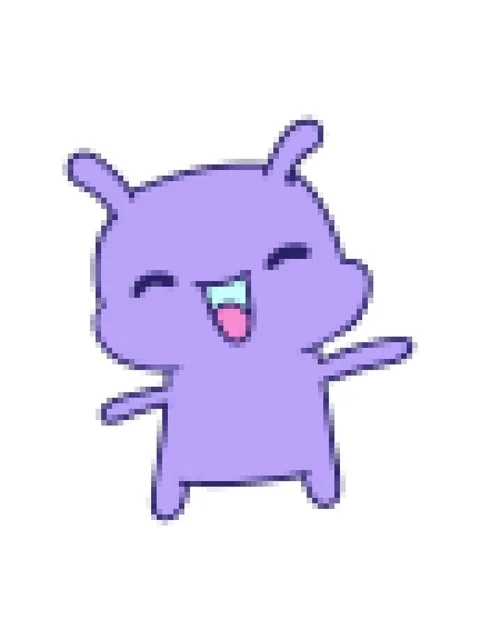 Pixelize effect animation of cartoon illustration kawaii cute happy alien Stock Footage 324224975