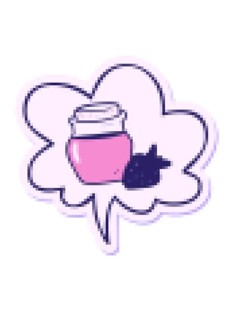 Pixelize effect animation of cartoon jar of strawberry jam with speech bubb.. Stock Footage 324483875