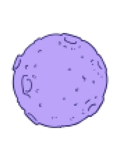 Pixelize effect animation of cartoon moon illustration Vídeo Stock 324222320