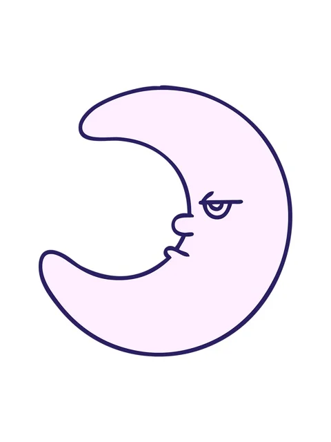 Pixelize effect animation of cartoon of a moon tired of looking down on thi.. Vídeo Stock 324444558