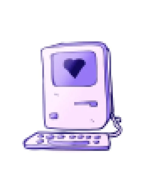 Pixelize effect animation of cartoon old computer with love heart Stock Footage 324368158
