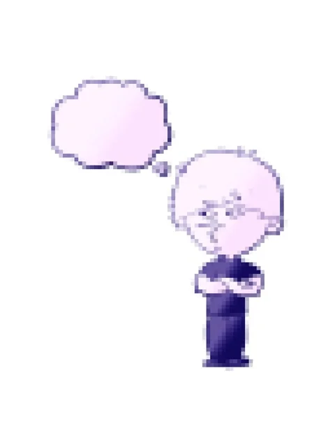 Pixelize effect animation of cartoon suspicious man with thought bubble Stock Footage 324482122