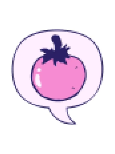 Pixelize effect animation of cartoon tomato with speech bubble Stock Footage 324447863