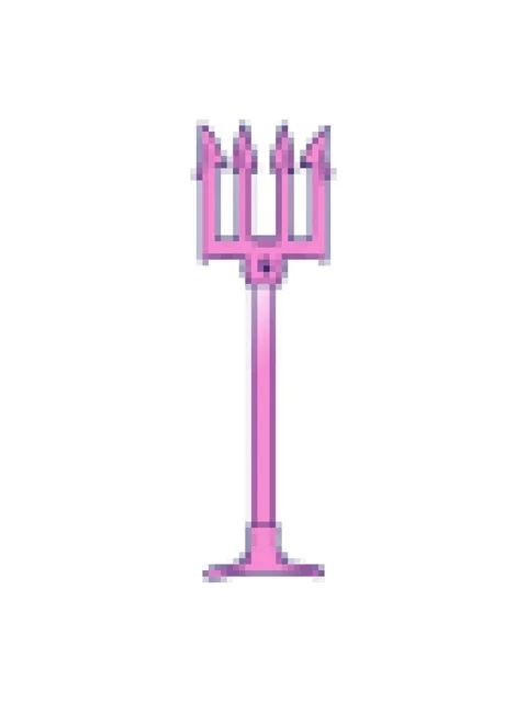 Pixelize effect animation of cartoon trident Stock Footage 324173659