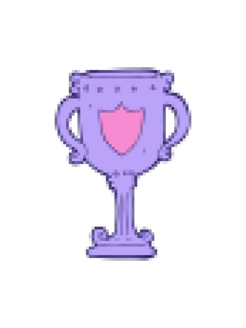 Pixelize effect animation of cartoon trophy Stock Footage 324110502