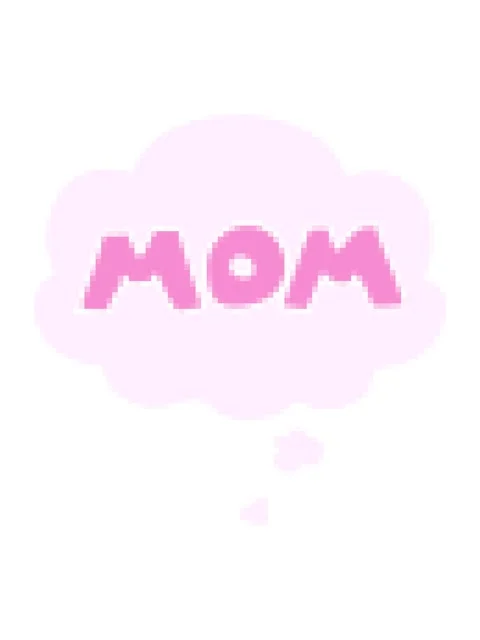 Pixelize effect animation of  cartoon word mom with thought bubble in retro.. Stock Footage 324264490