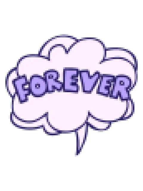 Pixelize effect animation of cartoon word Forever with speech bubble in com.. 库存影片 324347430