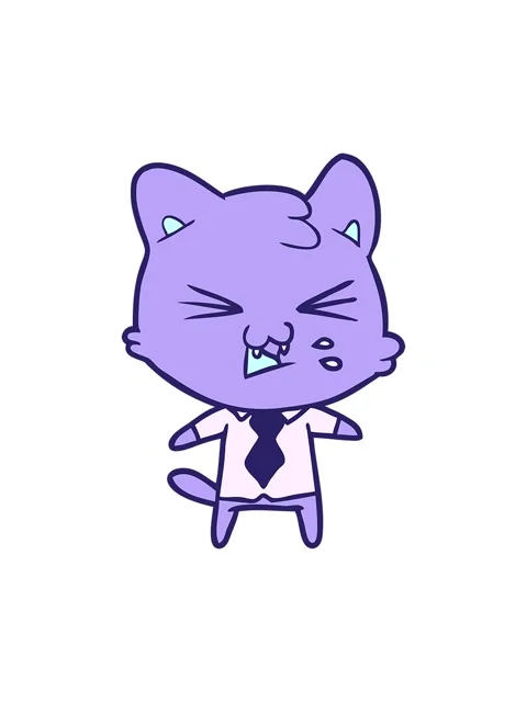 Pixelize effect animation of cat hissing cartoon Stock Footage 324278440