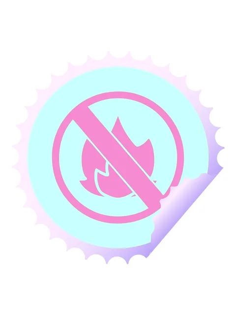 Pixelize effect animation of circular peeling sticker cartoon of a no fire .. 스톡 동영상 324272285
