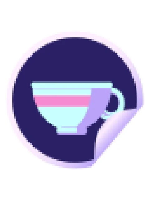 Pixelize effect animation of coffee cup graphic vector illustration circula.. Video stock 324073291