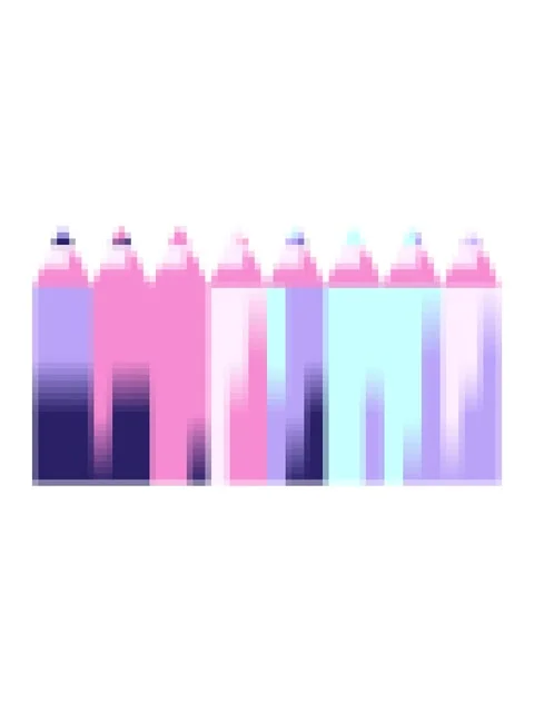 Pixelize effect animation of color pencils graphic vector illustration icon Stock Footage 324178857