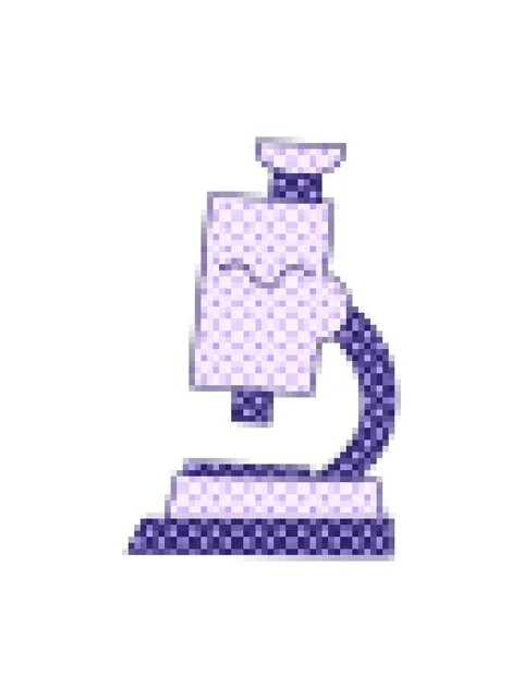 Pixelize effect animation of comic book style cartoon of a microscope Stock Footage 324046531