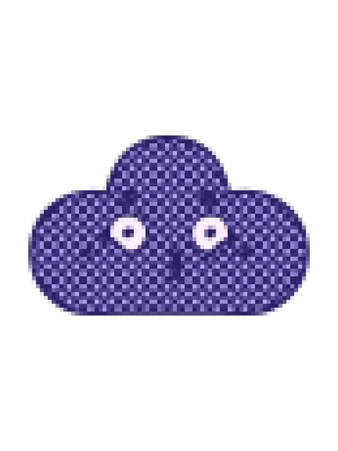 Pixelize effect animation of comic book style cartoon of a storm cloud Stock Footage 324148385