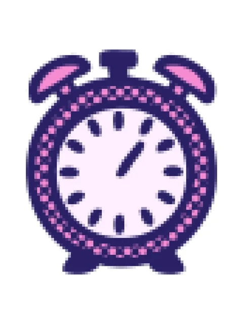 Pixelize effect animation of comic book style cartoon of a alarm clock Video stock 324233775