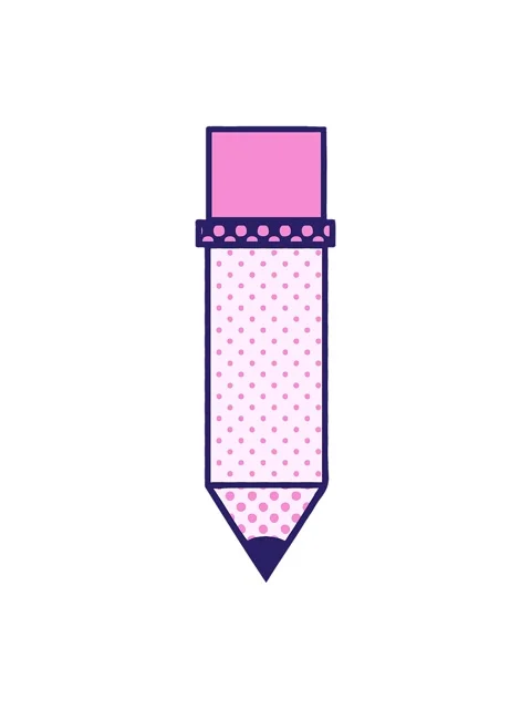 Pixelize effect animation of comic book style cartoon of a of a pencil Stock Footage 324293033