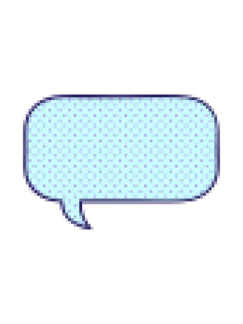 Pixelize effect animation of comic book style cartoon of a speech bubble Stock Footage 324395445