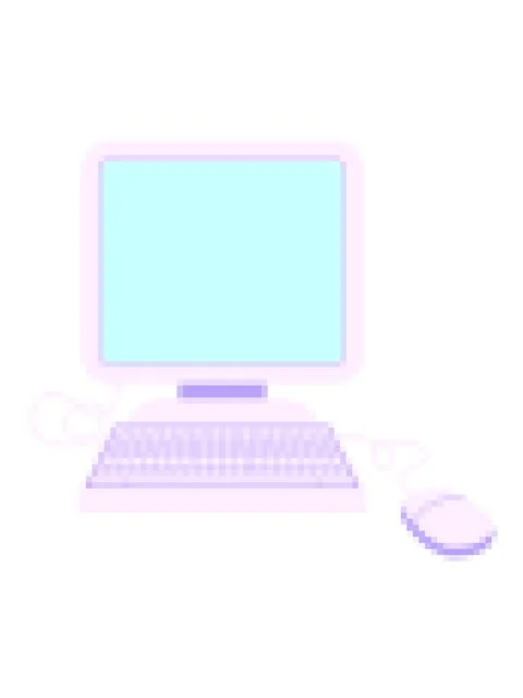 Pixelize effect animation of computer with mouse and keyboard Stock Footage 324050076