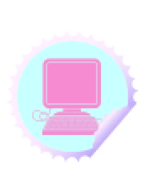 Pixelize effect animation of computer with mouse and screen circular peelin.. Stock Footage 324261474