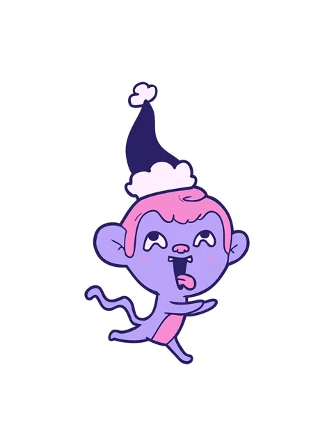 Pixelize effect animation of crazy hand drawn line drawing of a monkey runn.. Stock Footage 324431690