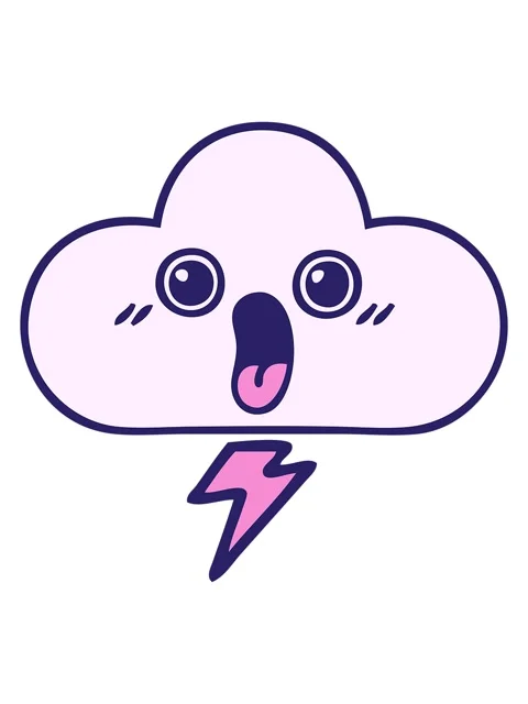 Pixelize effect animation of cute cartoon of a storm cloud Stock Footage 324101557