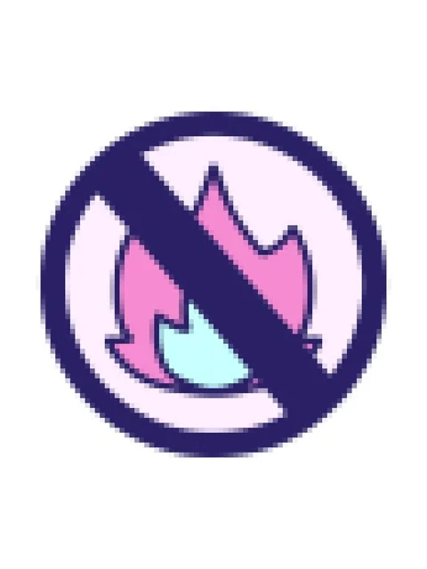 Pixelize effect animation of cute cartoon of a no fire sign Stock Footage 324125572