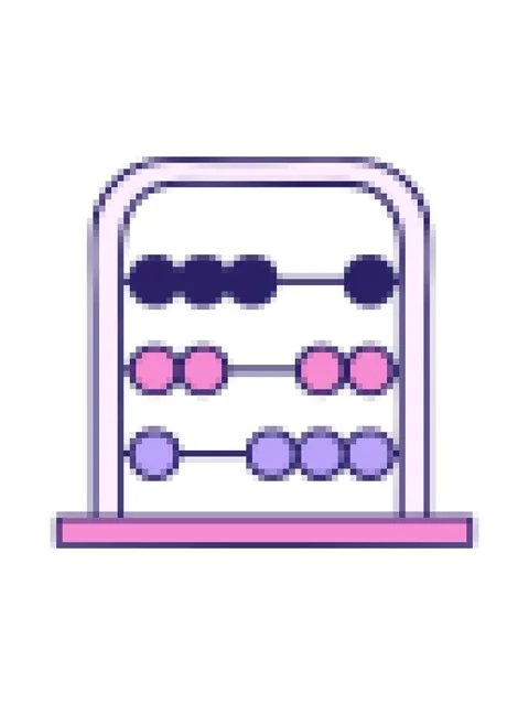 Pixelize effect animation of cute cartoon of a maths abacus 스톡 동영상 324165622