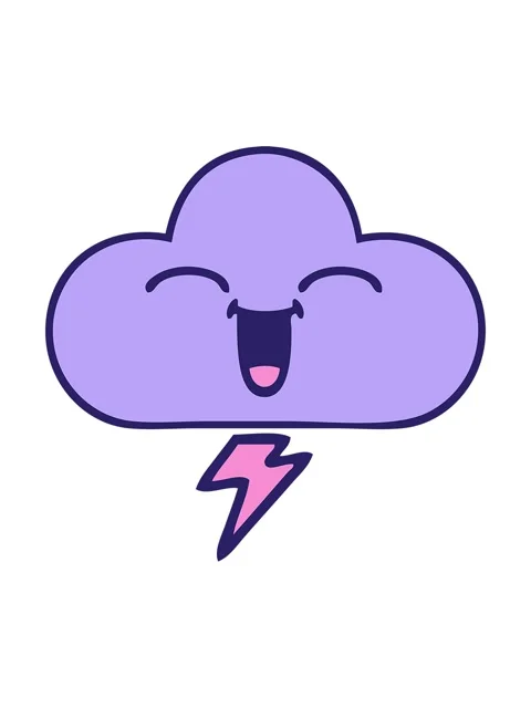 Pixelize effect animation of cute cartoon of a storm cloud image Stock Footage 324228539