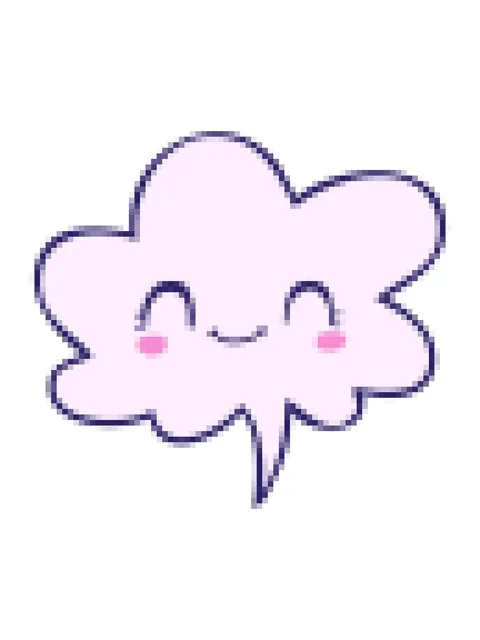 Pixelize effect animation of cute cartoon face with speech bubble Stock Footage 324292726