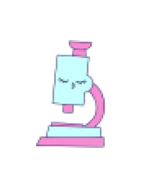 Pixelize effect animation of cute cartoon of a microscope Stock Footage 324395958