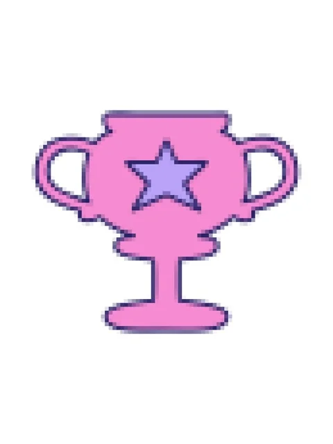 Pixelize effect animation of cute cartoon of a gold trophy Stock Footage 324412831