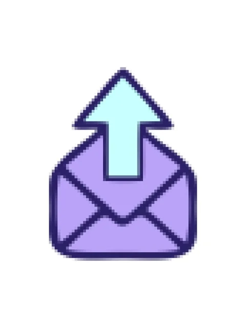 Pixelize effect animation of cute cartoon of a envelope with arrow Vídeo Stock 324463355