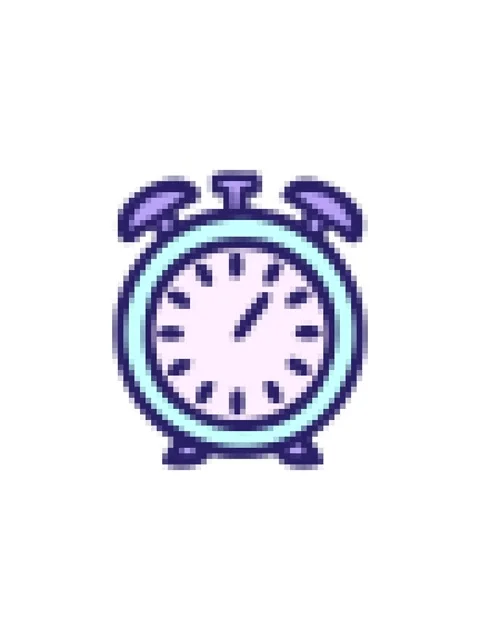 Pixelize effect animation of deosgn of a alarm clock Stock Footage 324351015