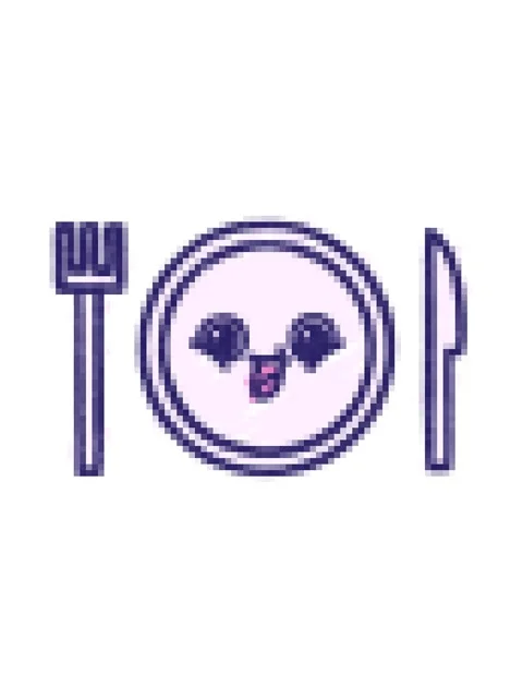 Pixelize effect animation of Dinner Set Chalk Drawing Stock Footage 324307983