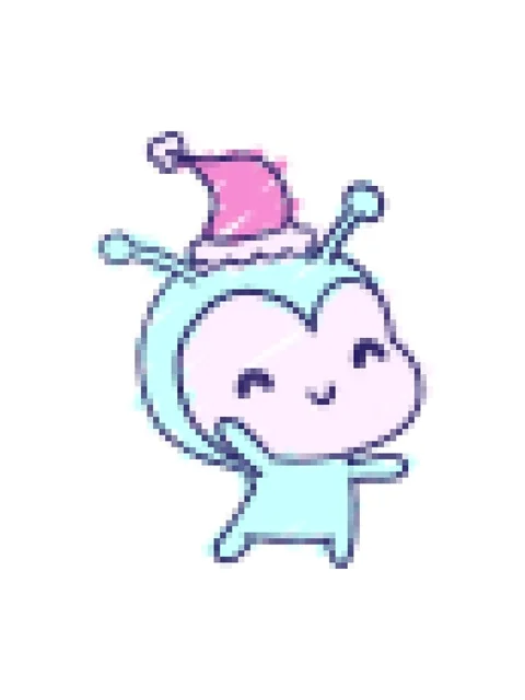 Pixelize effect animation of festive alien character Stock Footage 324379961